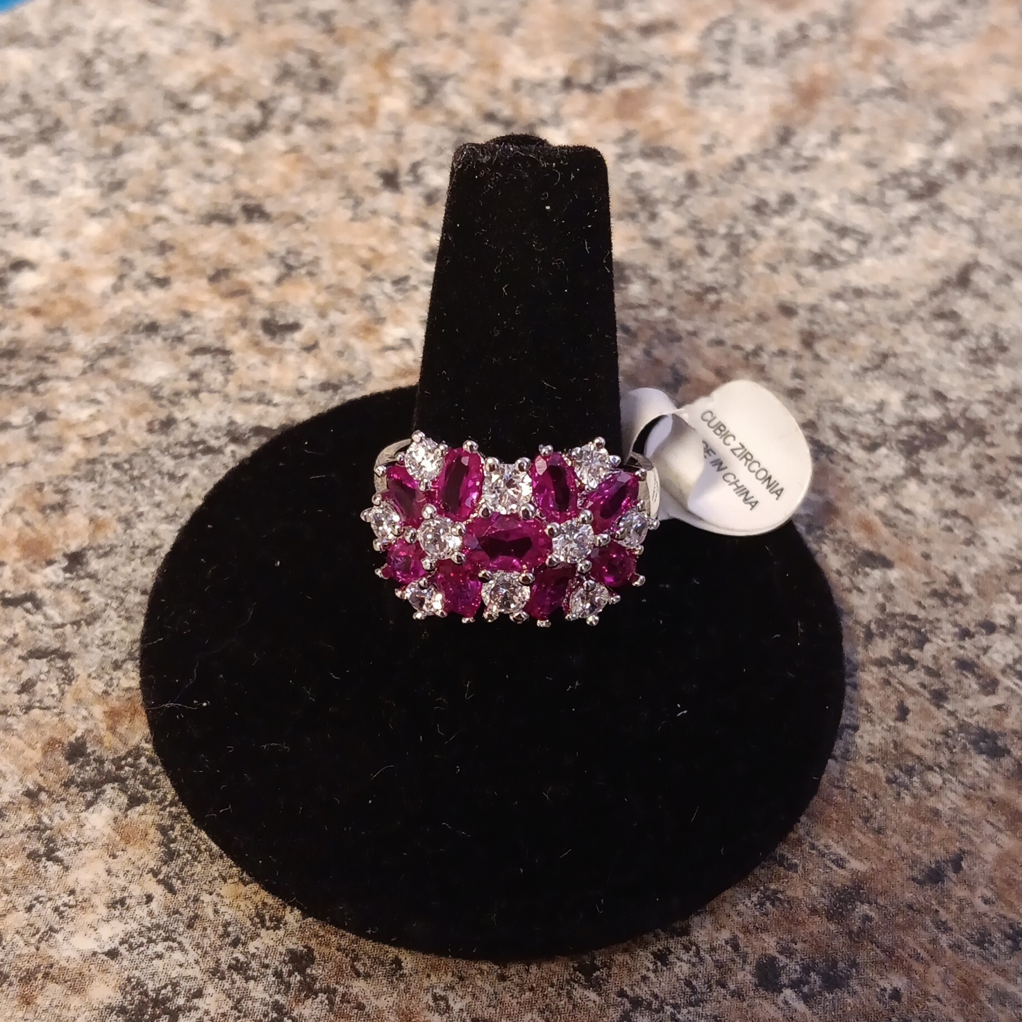 Ruby Floral Ring